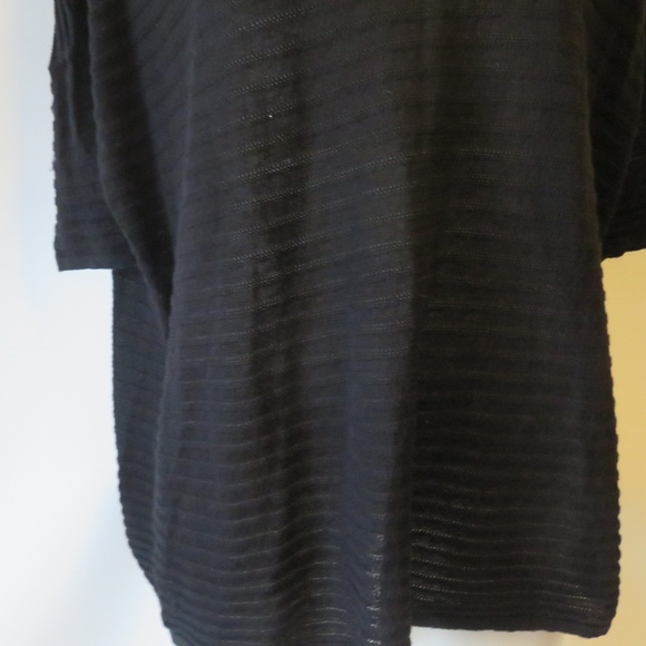 BELA NYC BLACK SHEER BLOUSE TOP SZ 2* - Picture 5 of 7